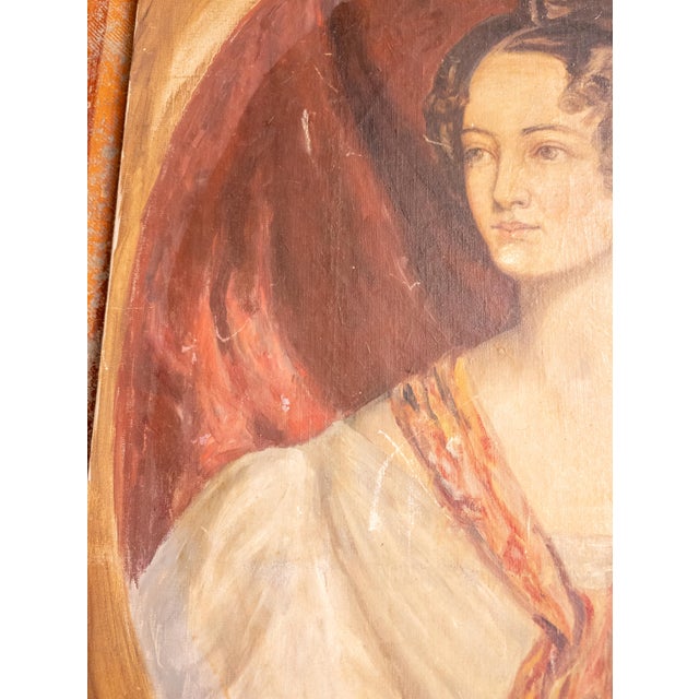 20th Century Portrait of a Lady in 19th Century Style For Sale - Image 11 of 12