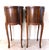 Pair Vintage C1940s French Oval Brass & Wood Side/End Bedside Tables For Sale - Image 11 of 16