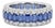 Natural 18k Gold 1.10cts Diamond & 4.30cts Sapphire Ring, New Design, Size 6 For Sale