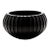 Hand-Blown Murano Modern Bowl Medium in Onyx Black For Sale