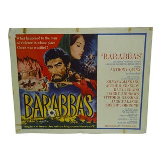 1962 Vintage "Barabbas" Movie Poster For Sale