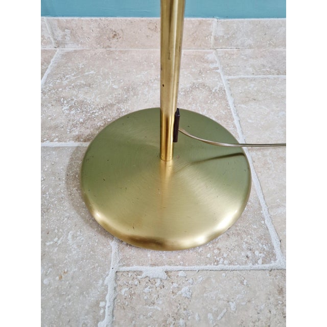 Hollywood Regency Articulated Brass Floor Lamp, 1970s For Sale - Image 9 of 16