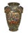 Late 20th Century Late 20th Century Chinese Hand-Painted Porcelain Urn Vases With Bull Head Handles Design - a Pair For Sale - Image 5 of 12