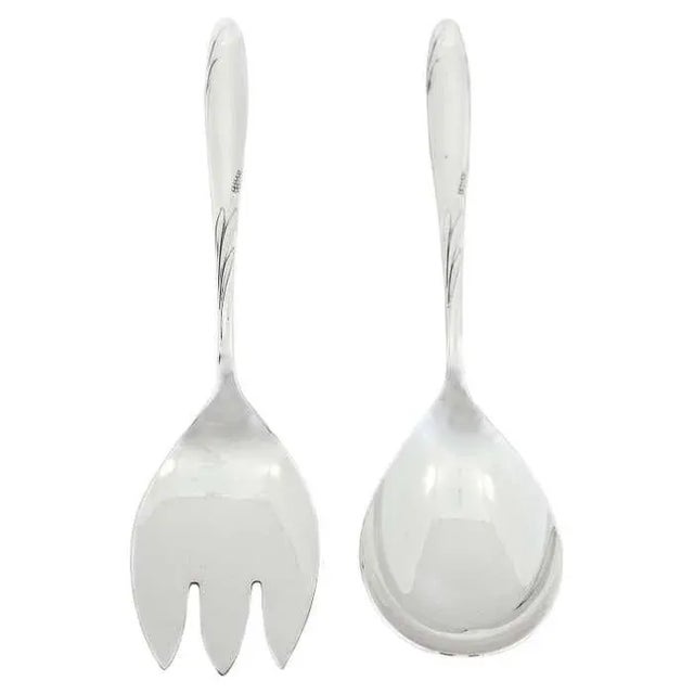 Silver Gorham Manufacturing Company Sterling Silver Salad Set - A Pair For Sale - Image 8 of 8
