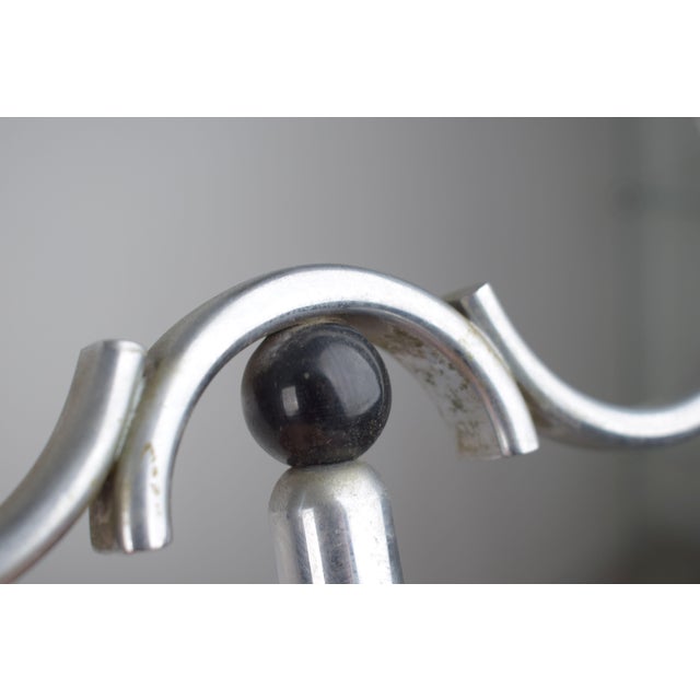 Silver Vintage Art Deco Table Lamp, 1920 For Sale - Image 8 of 18