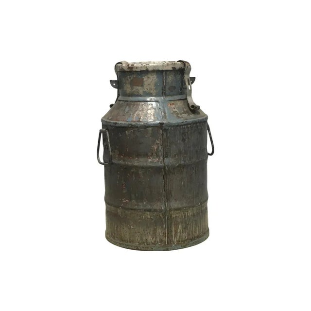 Rustic Mid 20th Century Indian Metal Container For Sale - Image 3 of 6