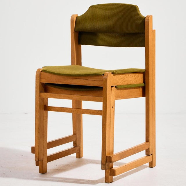 Stackable Chair in Beech For Sale - Image 6 of 13