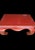 1980s ​Vintage Large Ming Style Vermilion Red Chow Leg Chinoiserie Coffee Table For Sale - Image 5 of 12