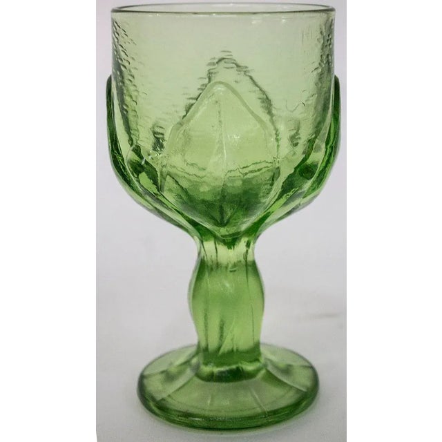 Mid-Century Modern 1960s Mid Century Modern Cabaret Green Glasses by Franciscan - Set of 8 For Sale - Image 3 of 7
