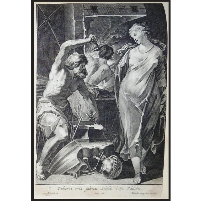 Workshop of Jacques Blanchard, Thetis Hephaestus, 1630, Oil on Panel, Framed For Sale - Image 15 of 16