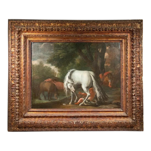 18th C. Monumental Old Master Equestrian Painting