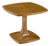 Drexel Eastrend Pecan and Burl Biedermeier Style Pedestal Cocktail Side Table For Sale