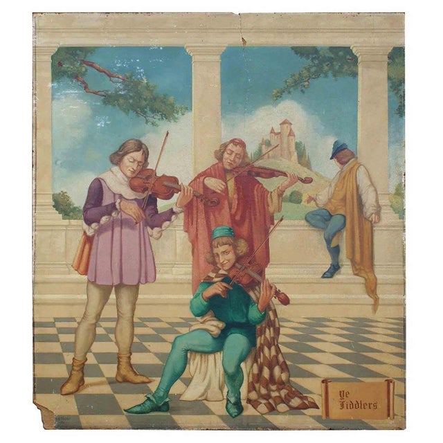1920s Antique Murals by Guido d'Aquili - Collection of Six For Sale - Image 5 of 12