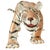 African American Folk Art Hand-Carved Wooden Hand-Painted Tiger Sculpture by Isaac Smith, 1980 For Sale - Image 12 of 17