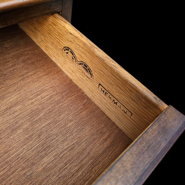 Vintage Hekman Side Table/File Cabinet For Sale - Image 9 of 11