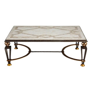 Coffee Table in the style of Gilbert Poillerat For Sale