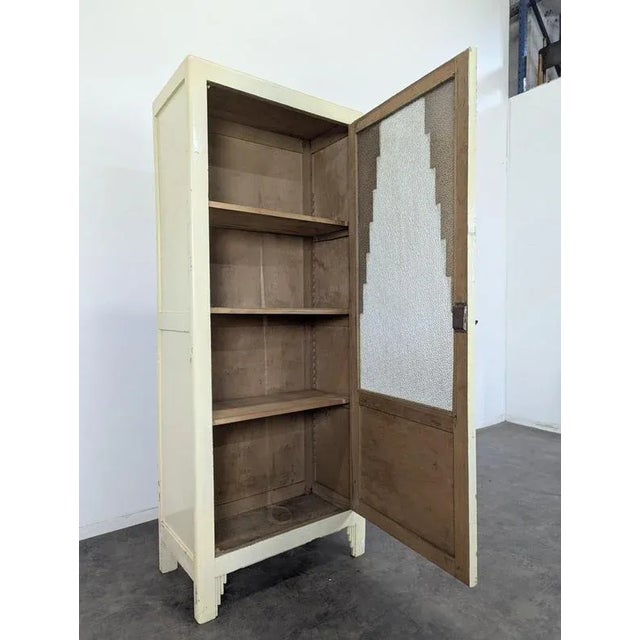 Reconstruction Frosted Glass Display Cabinet For Sale - Image 3 of 8