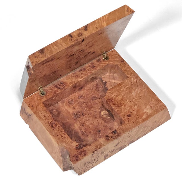Mid-Century Modern Mid 20th Century Michael Elkan Burled Wood Box For Sale - Image 3 of 7