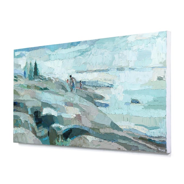 The Wind Picked Up - Abstract Nature Landscape Impasto Painting Original Artwork by Dana Cowie For Sale In Los Angeles - Image 6 of 9