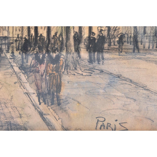 The Arc De Triomphe, Paris, 1920, Gouache & Watercolor For Sale - Image 4 of 8