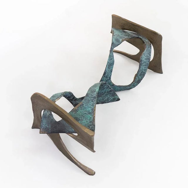 Swiss Brutalist Glass Top Coffee Table, 1980s For Sale - Image 4 of 13