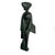 Set of Three Japanese Modernist Cast Iron Figural Sculptures, Mid-Century For Sale In Raleigh - Image 6 of 9