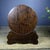Chinoiserie Sandalwood Gilt Carved Qilin Screen on Stand | Chinese Chinoiserie Table Sculpture For Sale - Image 3 of 9