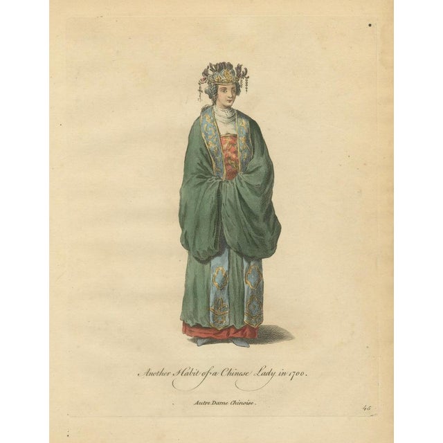 Jefferys, Chinese Lady in Traditional Dress, 1749, Print For Sale - Image 3 of 11