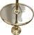 Vintage Stiffel Style Solid Brass Floor Lamp With Integrated Round Glass Side Table For Sale - Image 11 of 16