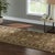 Contemporary 2x10 Gray Hand-Knotted Wool Floral Bordered Field Classic Traditional Carpet Rug For Sale - Image 3 of 5