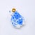 Delft Frog 1 by Nana Williams | Resin Cast, Acrylic Gouache Frog with crown and blue design. For Sale - Image 4 of 5