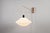 Black Suspendable Wall Lamp with Brass and Wood Details, 1960s For Sale - Image 8 of 15