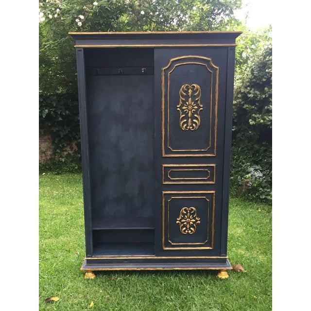 Coat Rack and Dressing Table with Sliding Door, 1960s, in Good conditions. Designed 1960 to 1969