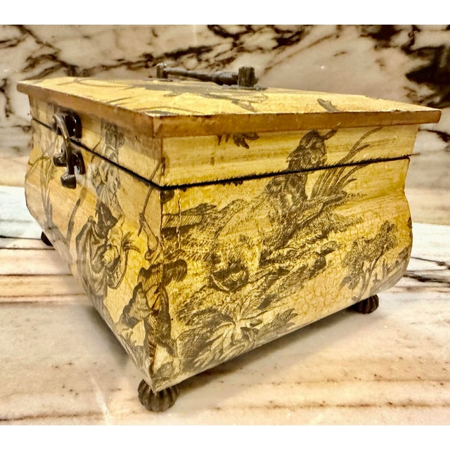 1980s Decoupage French Trinket Box For Sale - Image 5 of 6
