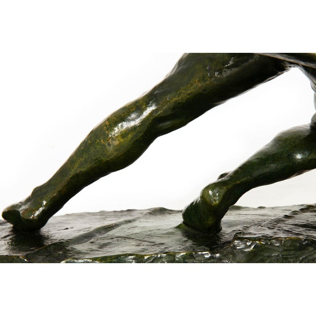 French Art Deco Bronze Sculpture “The Lock” by Pierre Le Faguays Ca. 1930 For Sale - Image 17 of 18