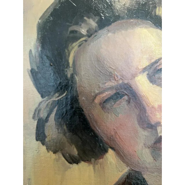 Casimir Reymond, Portrait de Willy, Oil on Canvas, Framed For Sale - Image 7 of 13