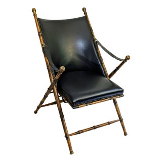 1950s Fratelli Boffi Attributed Campaign Chair For Sale
