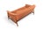 Brown Mid 20th Century Folke Ohlsson Walnut Framed Mid Century Loveseat For Sale - Image 8 of 11