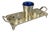 800 Silver Salt and Pepper Sticks in Blue Glass from Artigianato Italiano, Set of 7 For Sale