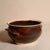 Vintage Signed Wabi Sabi Studio Pottery Stoneware Bowl With Sculptural Handles in a Earthy Brown & Green Glaze For Sale - Image 4 of 10