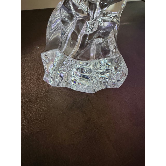 Abstract Baccarat Crystal 12” Sculpture For Sale - Image 3 of 18