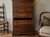 Rustic Beech Seven-Drawer Tall Chest, 1970s For Sale - Image 3 of 5