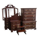 1990s Broyhill Georgian Cherry Bedroom Suite – Nashville, Tn For Sale