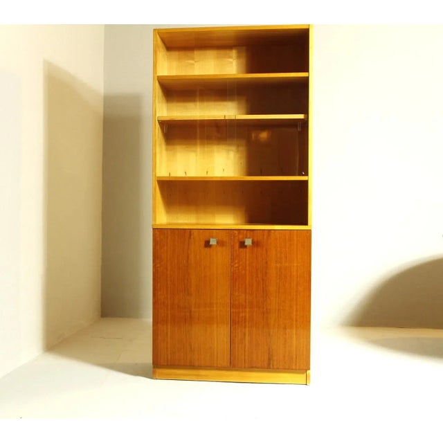 Vintage Bookcase in Beech, 1970s For Sale - Image 6 of 7