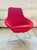 1990s Red Allemuir Conic Lounge Accent Chair With Headrest For Sale - Image 4 of 9