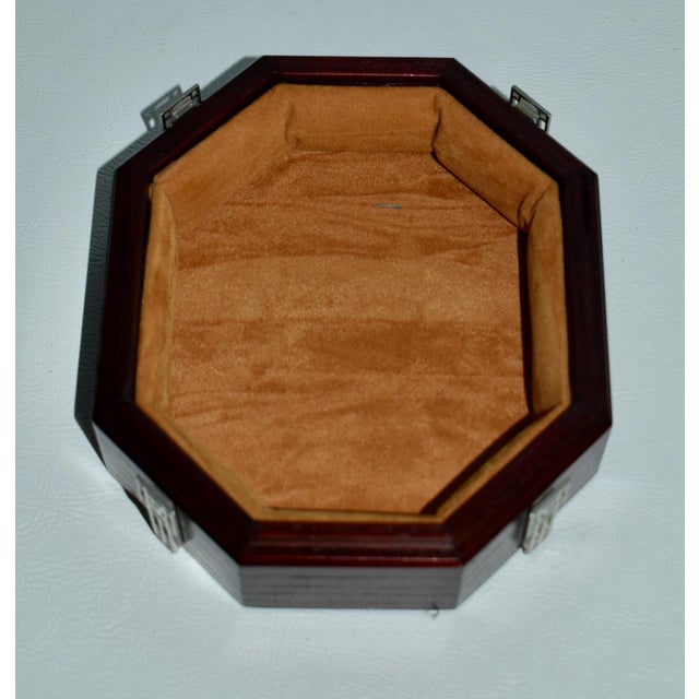 Vintage Carrick Oak Octagonal Box W/Celtic Design For Sale - Image 4 of 12