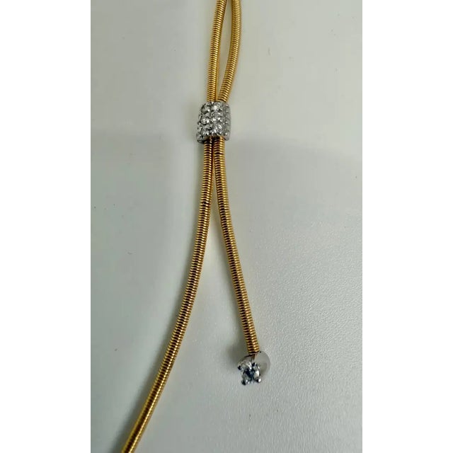 Marco Bicego 18k Yellow Gold and Diamond Santorini Necklace For Sale - Image 4 of 12