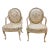 Pair George III Open Arm Chairs in C. 1970's Fortuny For Sale