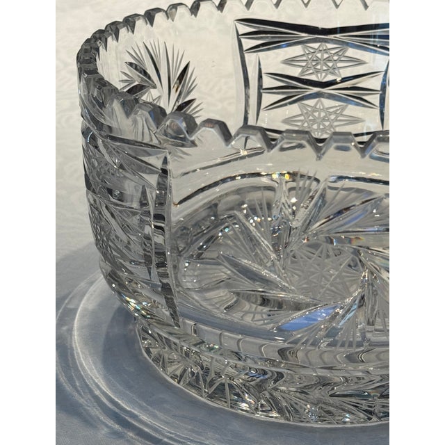 1990s 1990s Bohemian Crystal Bowl For Sale - Image 5 of 7