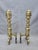 Late 20th Century Solid Brass Andirons For Sale - Image 5 of 8